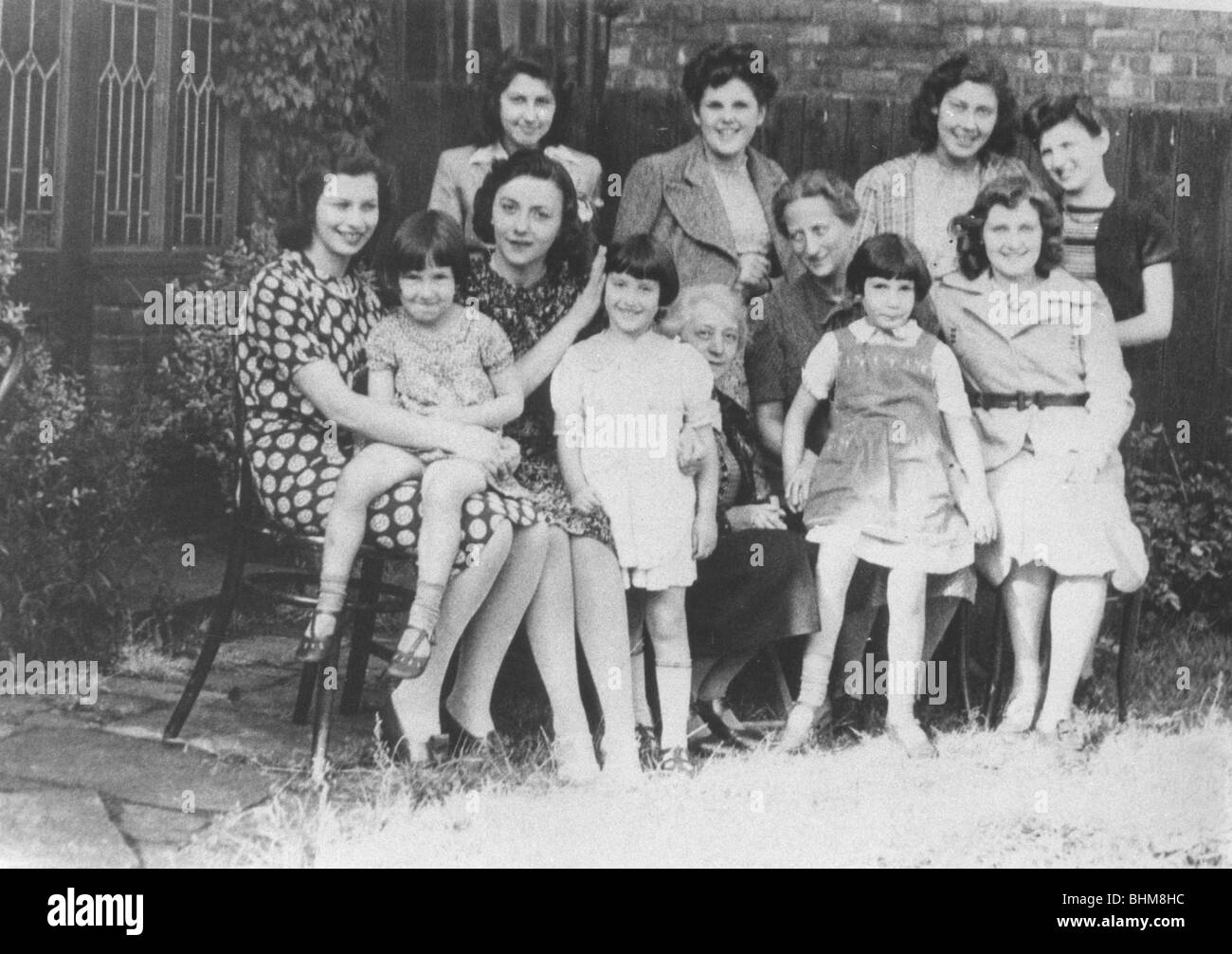 Deutsch-jüdische Flüchtlinge in Harris House, Southport, Lancashire, 1938-1939. Artist: Unbekannt Stockfoto