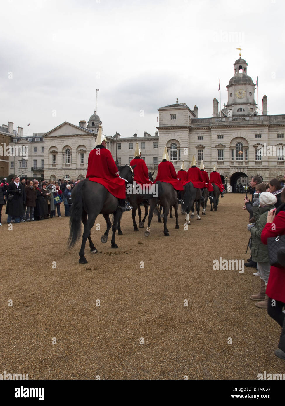 London Ändern des Schutzes bei Horse Guards Whitehall Stockfoto