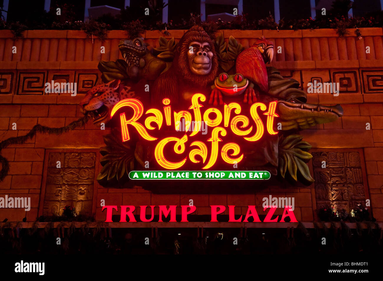 Rainforest Cafe im Trump Plaza, Atlantic City, New Jersey, New Jersey, USA Stockfoto