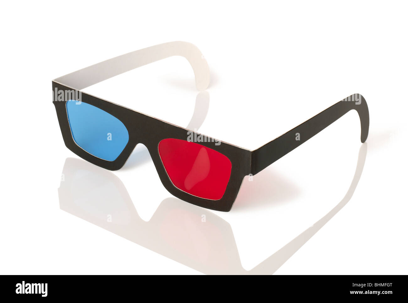 Drei dimensionale Film Brille 3D 3D anzeigen Stockfoto