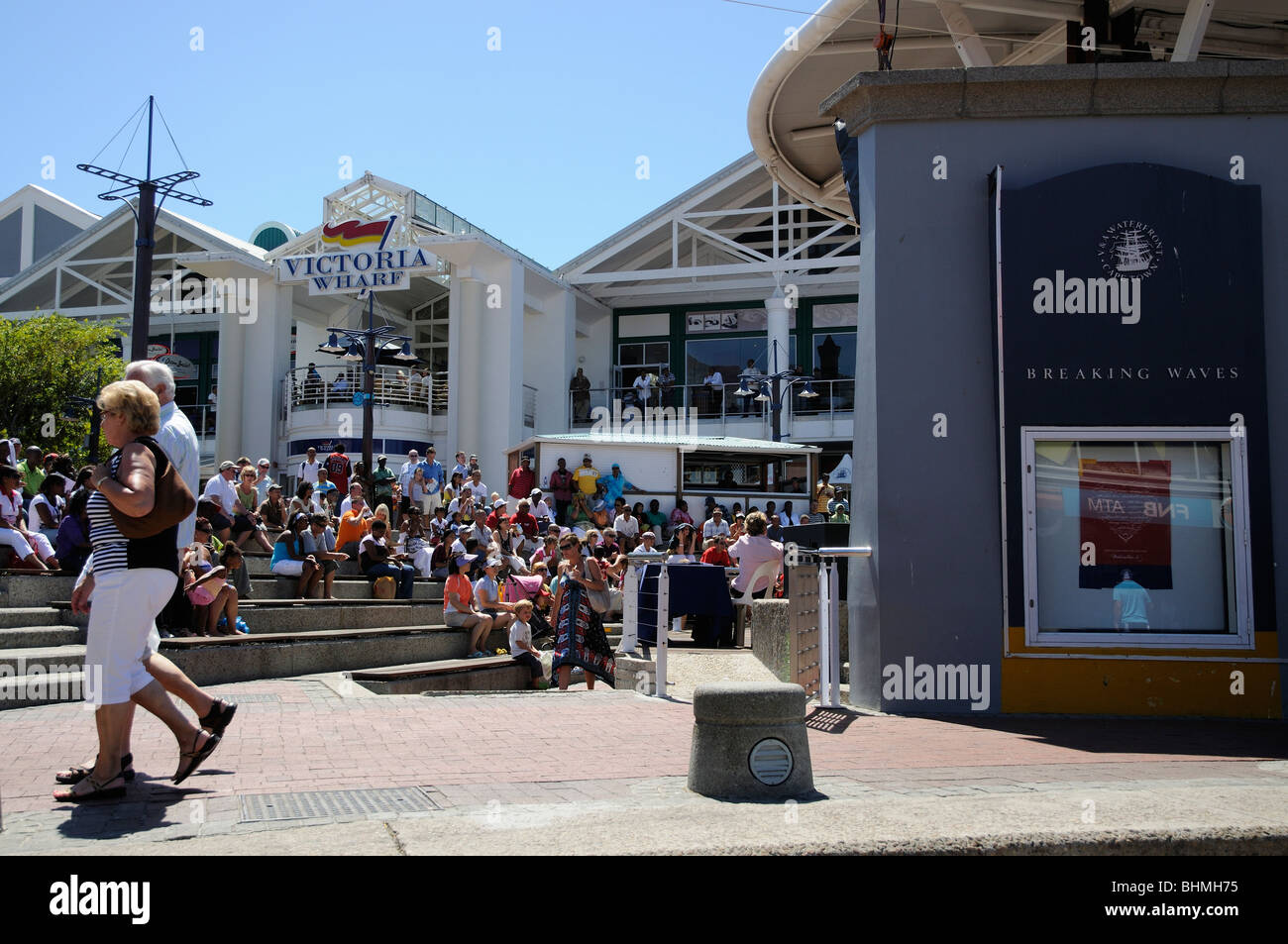 V & A Waterfront Kapstadt Südafrika der Amphitheater-live Entertainment-Bereich Stockfoto