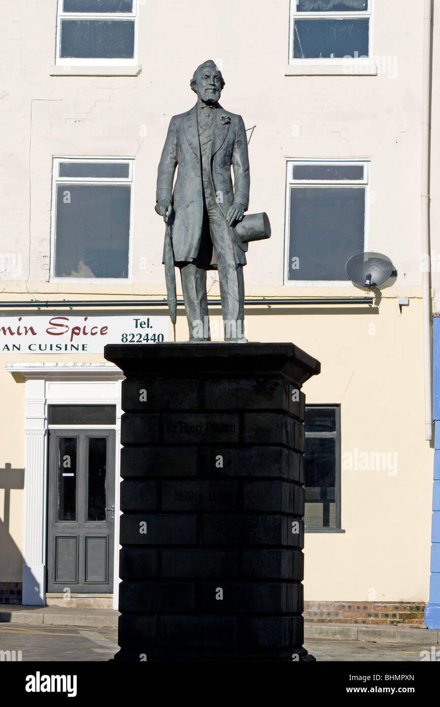 Statue von Sir Henry Doulton, in Burslem, Stoke-on-Trent Stockfoto