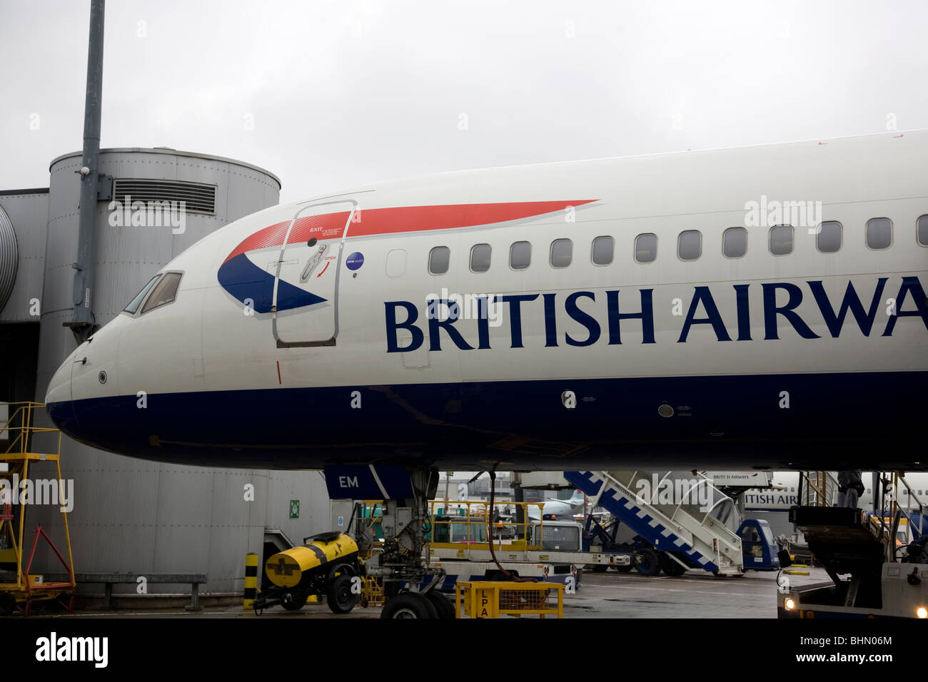 British Airways Flugzeuge auf Heathrow Asphalt Stockfoto