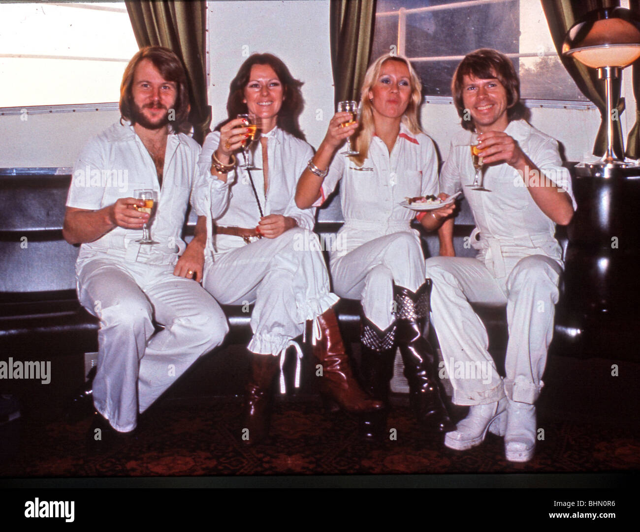 ABBA - schwedischen pop-Gruppe über 1977 von l: Benny Andresson, Frida Lynstad, Agnetha Faltskog und Bjorn Ulvaeus Stockfoto
