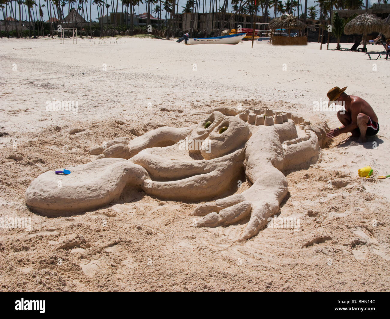 Sandskulpturen Stockfoto