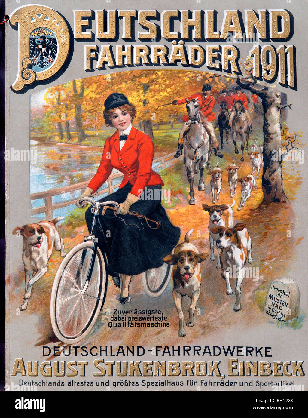 Handel, Kataloge & Flybooks, Katalog für Fahrradversand von August Stukenbrok Company, Einbeck, Deutschland, 1911, Stockfoto