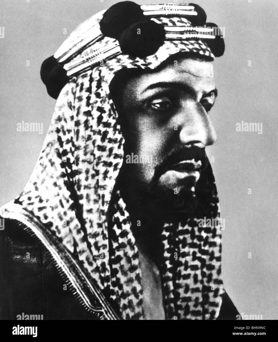 Ibn Saud, Abdul Aziz, 24.11.1880 - 9.11.1953, Monarch von Saudi-Arabien 1932 - 1953, Porträt, ca. 1930, Stockfoto