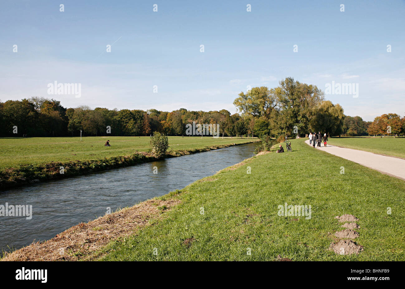 Englischer Garten, München, Bayern, englischen Garten, München, Bayern, Deutschland Stockfoto