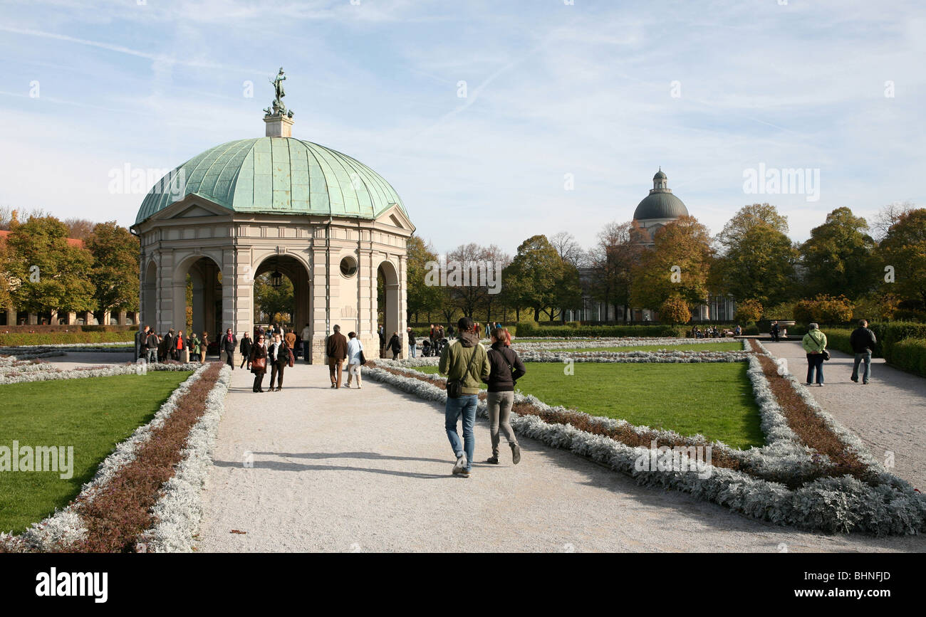 Hofgarten, Pavillon, München, Bayern, Hofgarten, Pavillon, München, Bayern, Deutschland Stockfoto