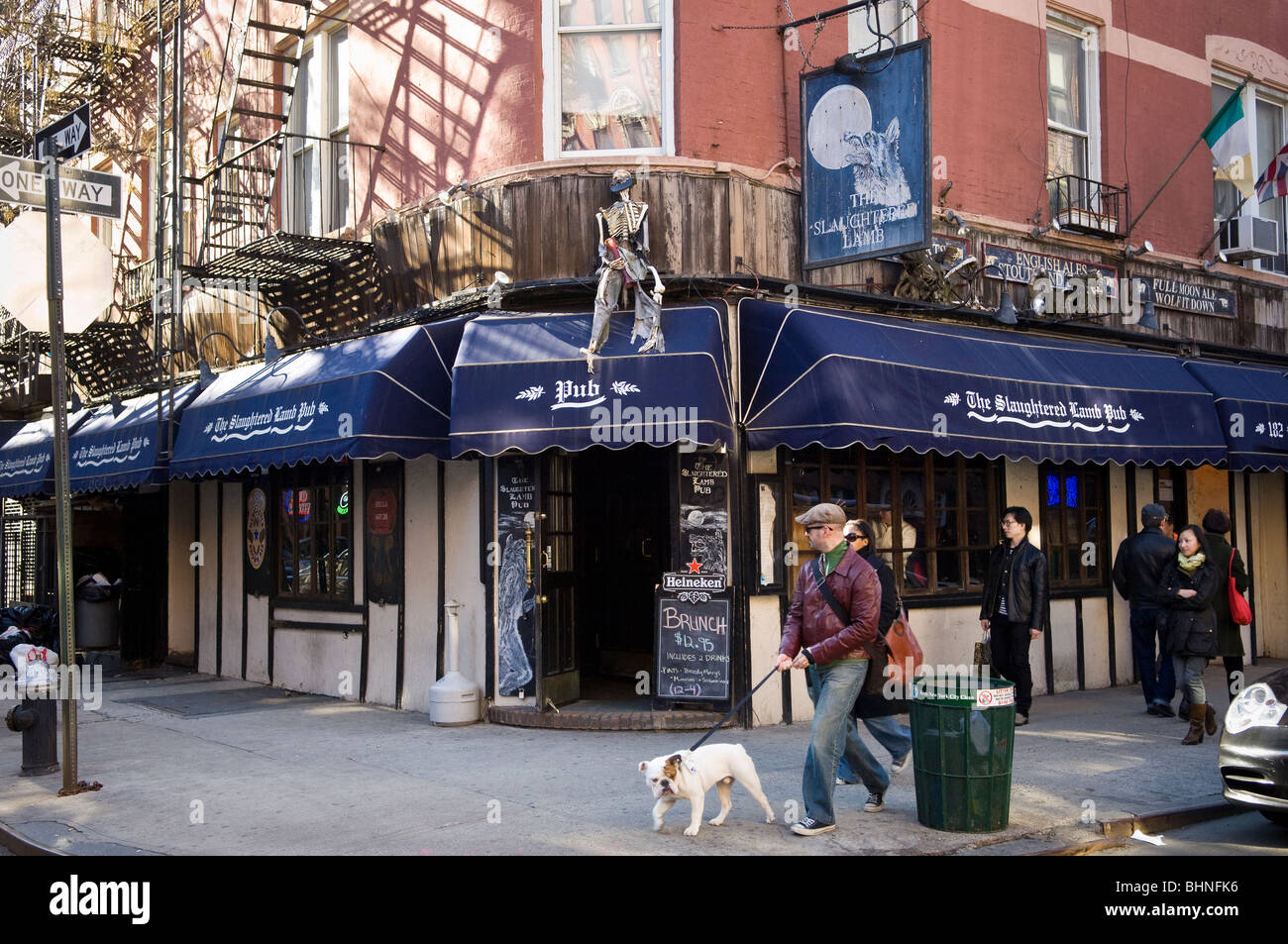 Das geschlachtete Lamm Pub in Greenwich Village in New York Stockfoto