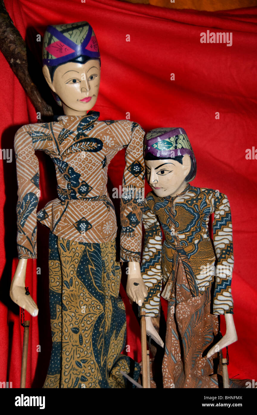 Indonesien Bali Puppen Puppen Puppen Puppen zeigen Stockfoto