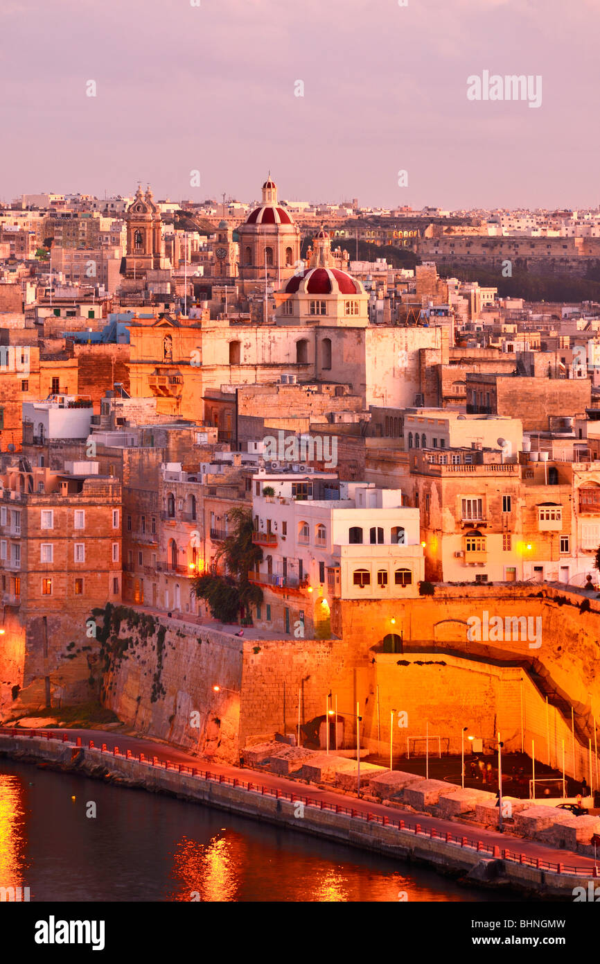 Senglea, drei Städte Stockfoto