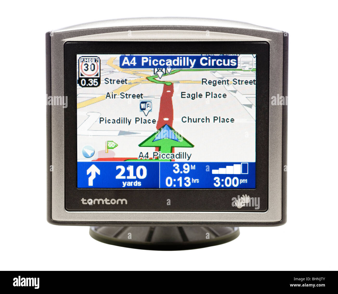 Sat Nav Navigationsgerät Stockfoto