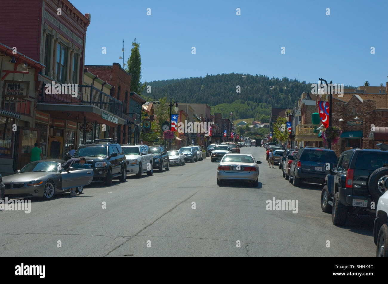 Main Street, Park City, Utah Stockfoto