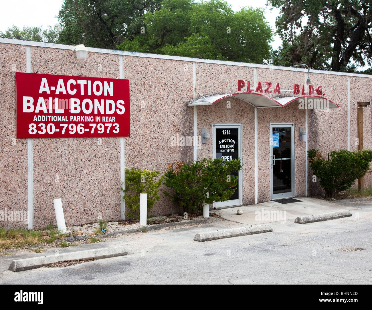 Bail bonds Büro Bandera Texas USA Stockfoto