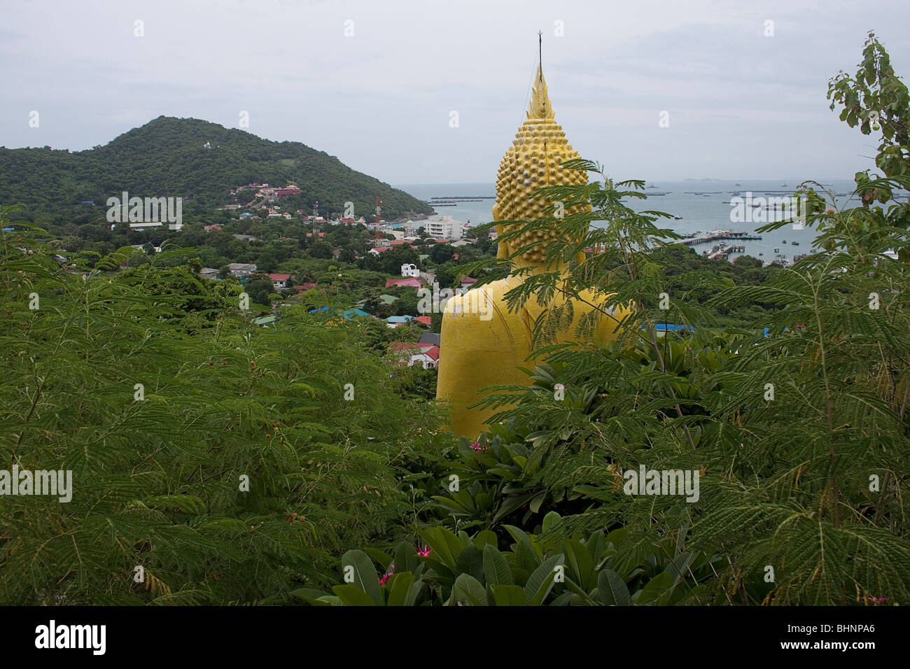 Buddhistische Statue Koh Si Chang Thailand Stockfoto