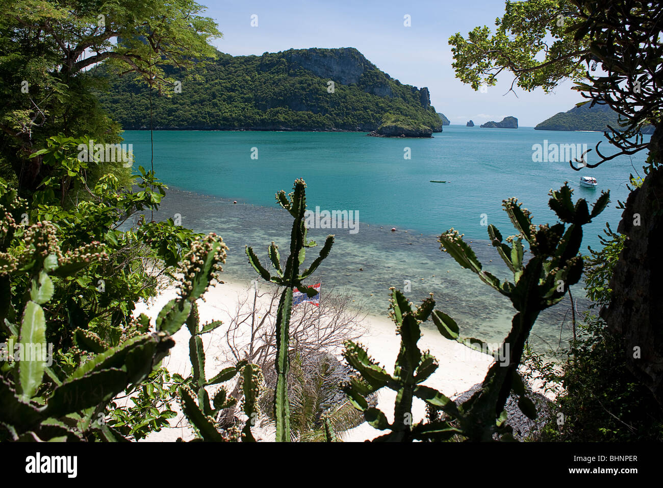 Blick auf die Insel in der Nähe von Koh Samui Thailand Stockfoto