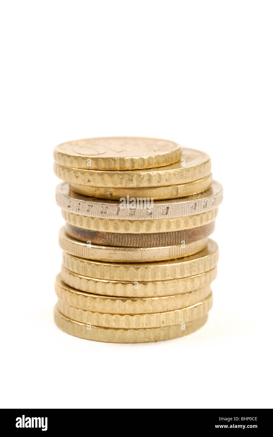 Euro-Cent Stockfoto
