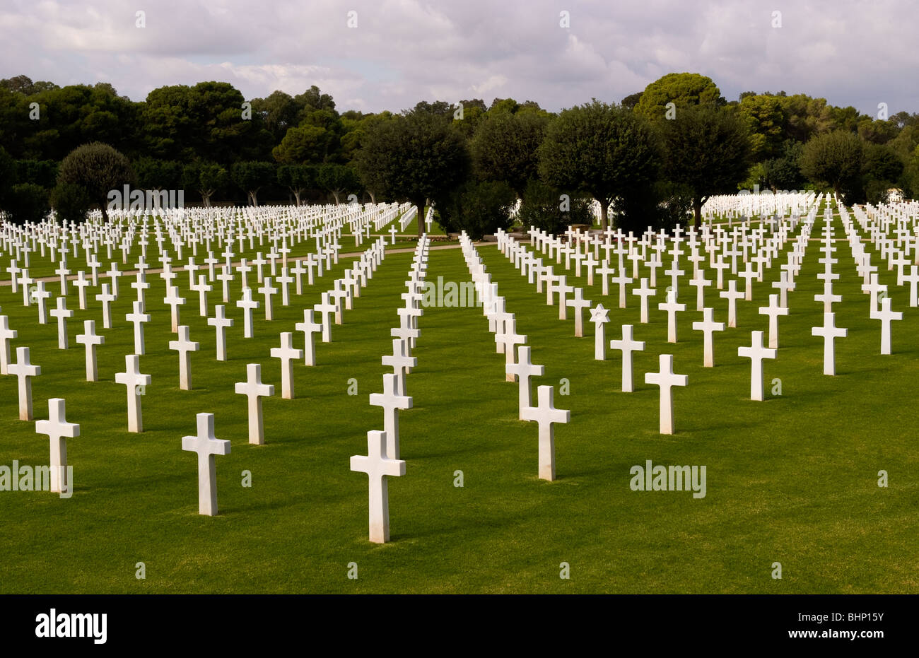 Amerikanische Militärfriedhof in Tunis Tunesien Afrika WWII Heros ruhen Stockfoto