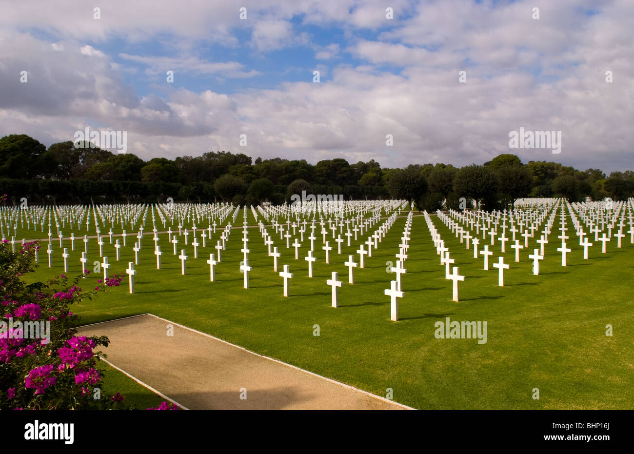 Amerikanische Militärfriedhof in Tunis Tunesien Afrika WWII Heros ruhen Stockfoto