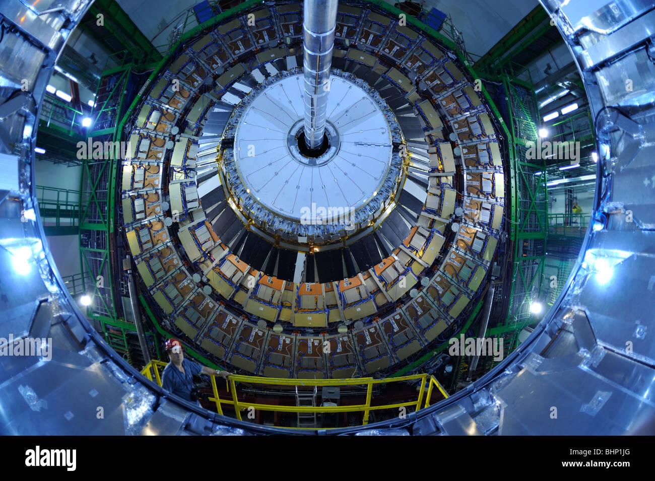 Schweiz, Genf, Innere des Cern, Labor für Kernforschung, Alice CSM- experiment Stockfotografie - Alamy
