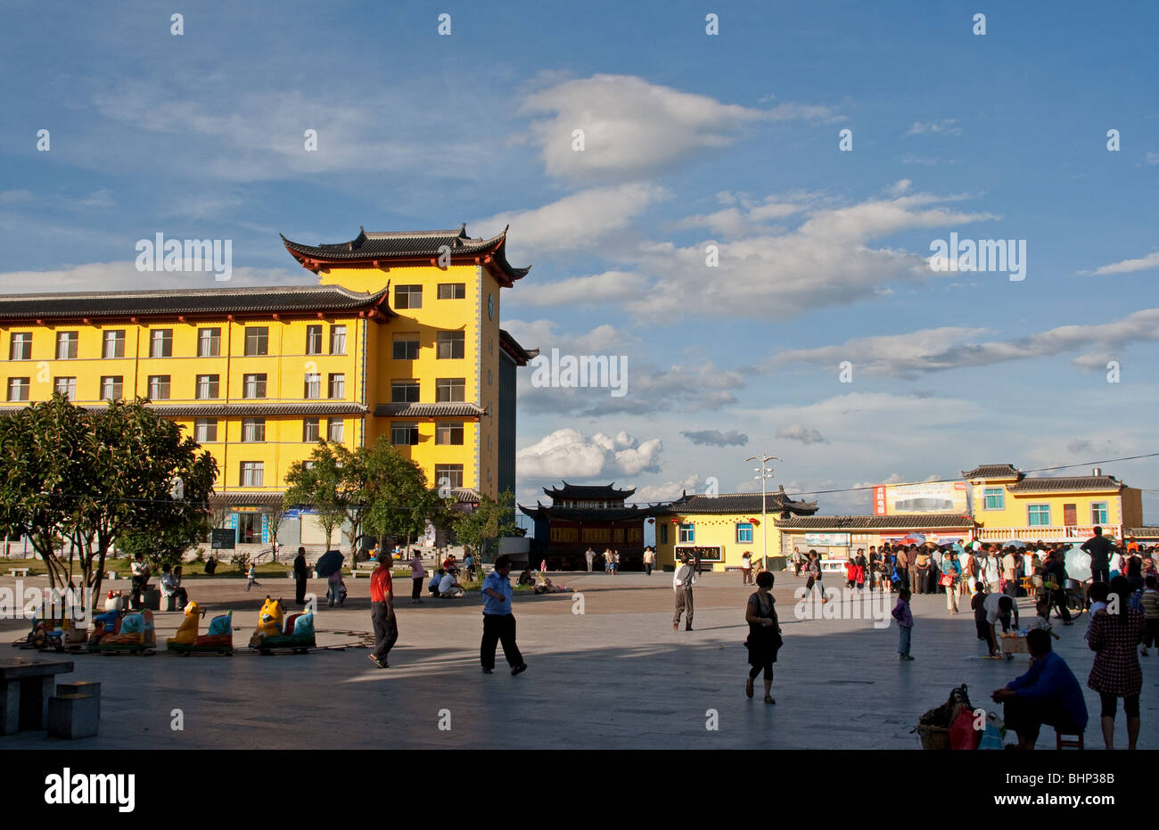 Yuanyuang Stadtplatz in der Provinz Yunnan, China Stockfoto