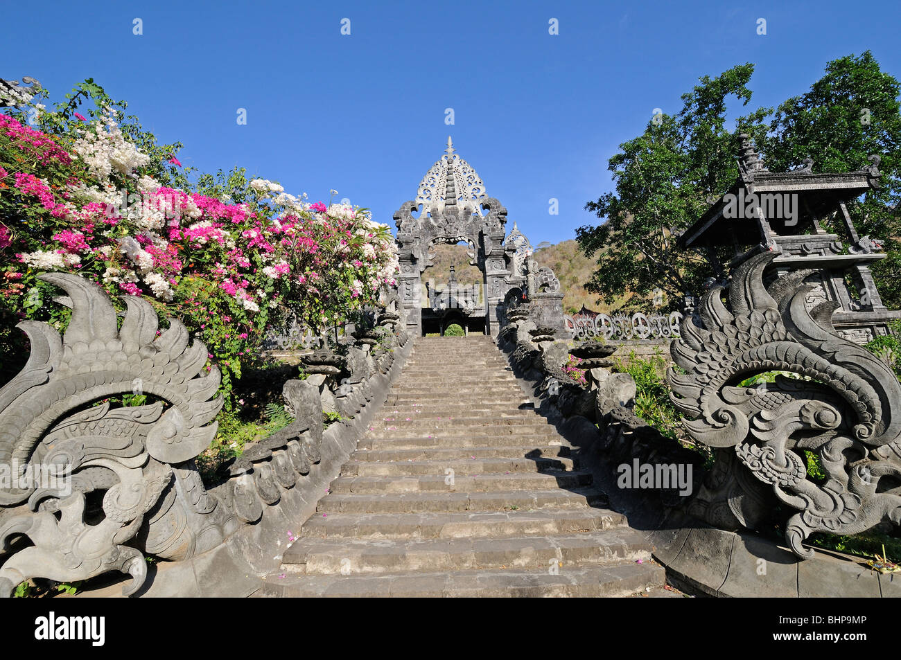 balinesische hindu-Tempel, Melanting Tempel, Pemuteran, Bali, Indonesien Stockfoto