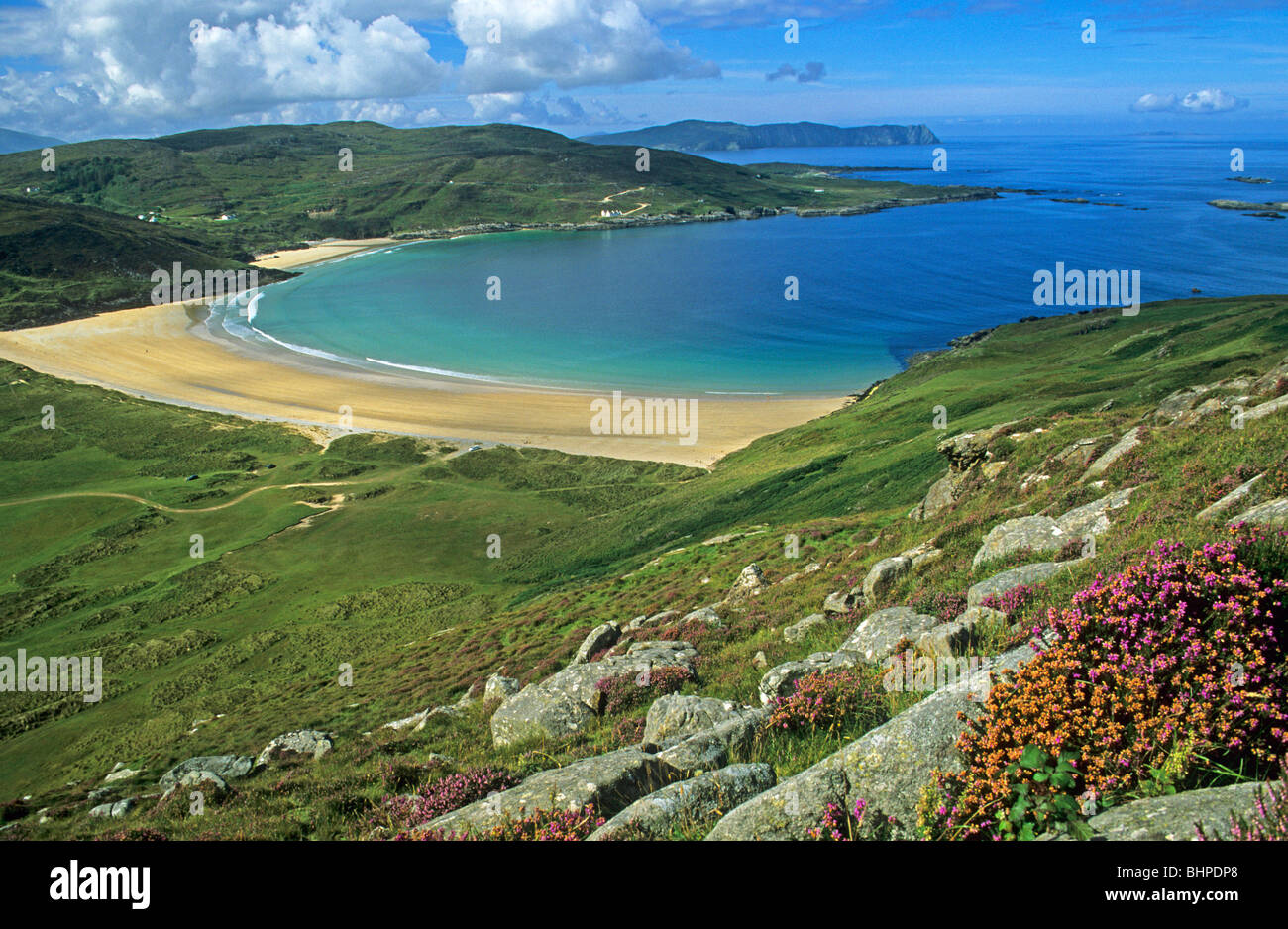 Strand in der Nähe von Melmore Head, Co. Donegal, Irland Stockfoto