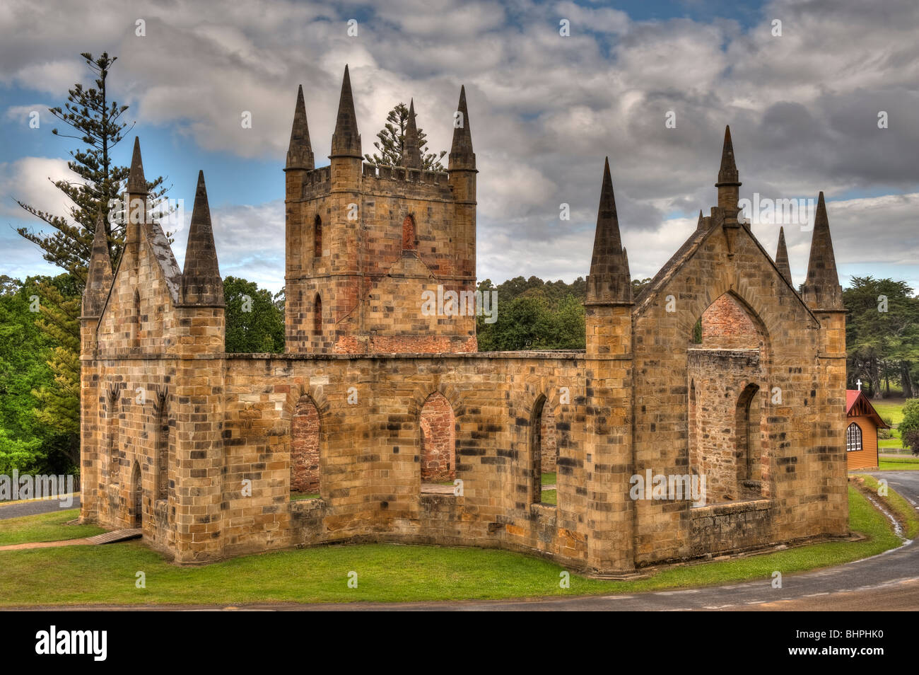 St. Davids Kirche, Port Arthur Penal Colony, Tasmanien, Australien Stockfoto