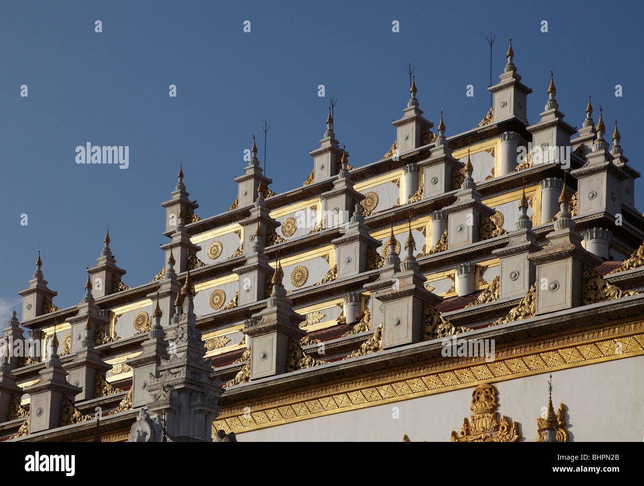 Myanmar, Burma, Mandalay, Atumashi Kyaung, unvergleichliche Kloster, Stockfoto