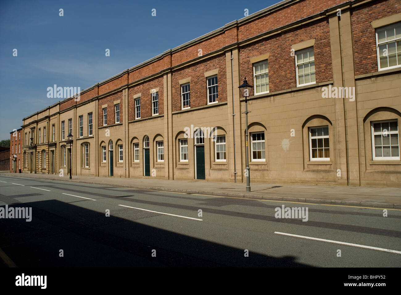 Liverpool Bahnhof Road der Welt erste Passagier-Bahnhof in Manchester Stockfoto