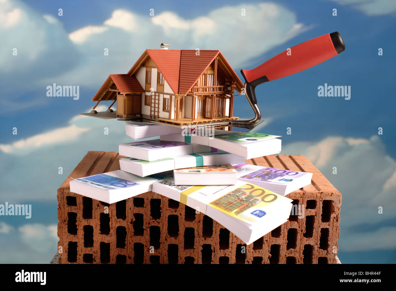 Hypothek Finanzierung Geld Stockfoto