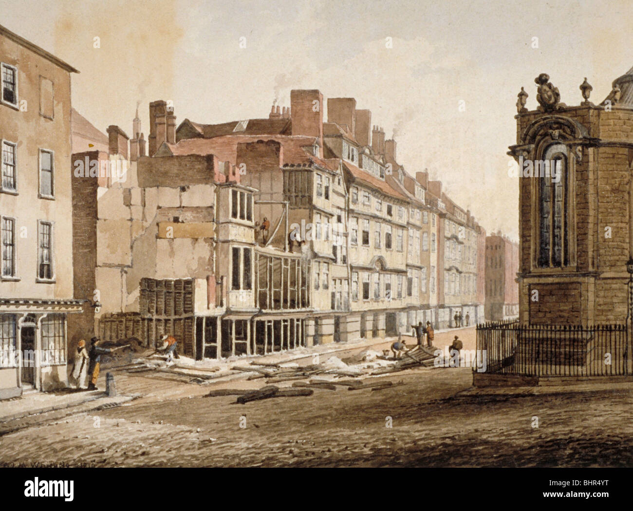Strang, Westminster, London, 1810. Künstler: C John M Whichelo Stockfoto