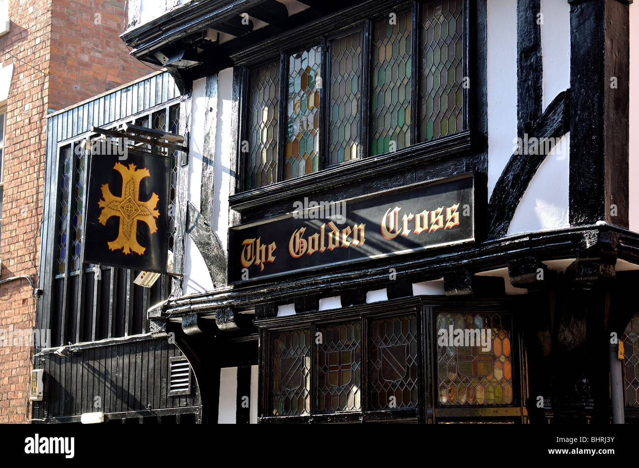 Die goldenen Kreuz Pub, Coventry, England, UK Stockfoto