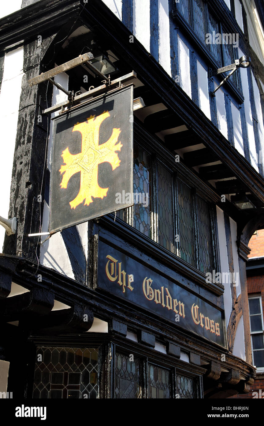 Die goldenen Kreuz Pub, Coventry, England, UK Stockfoto