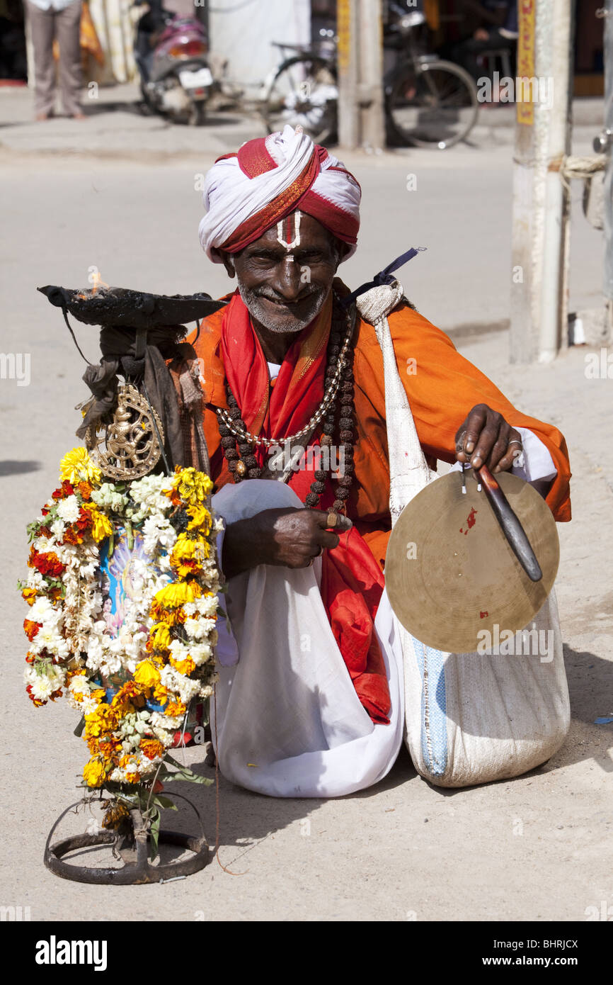 professionelle Indian Street Bettler Stockfoto