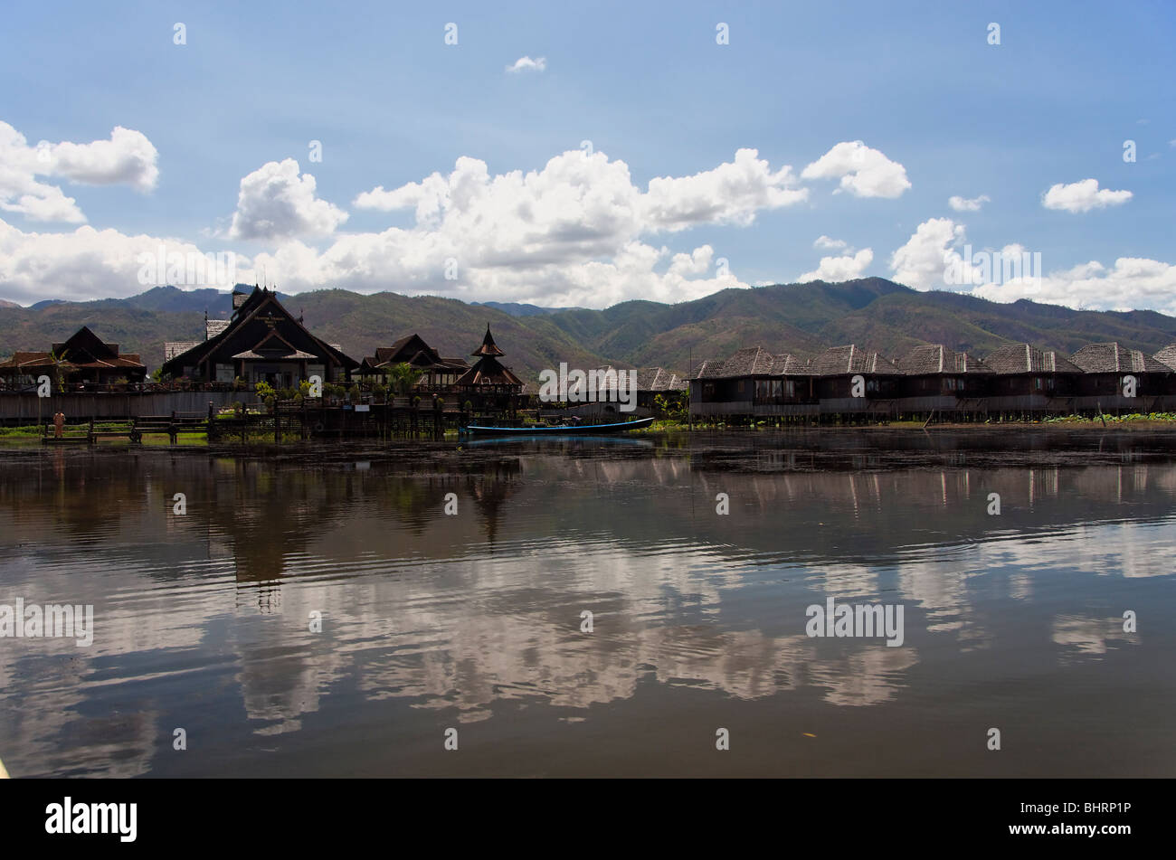 Treasure Resort am Inle-See in Myanmar Stockfoto