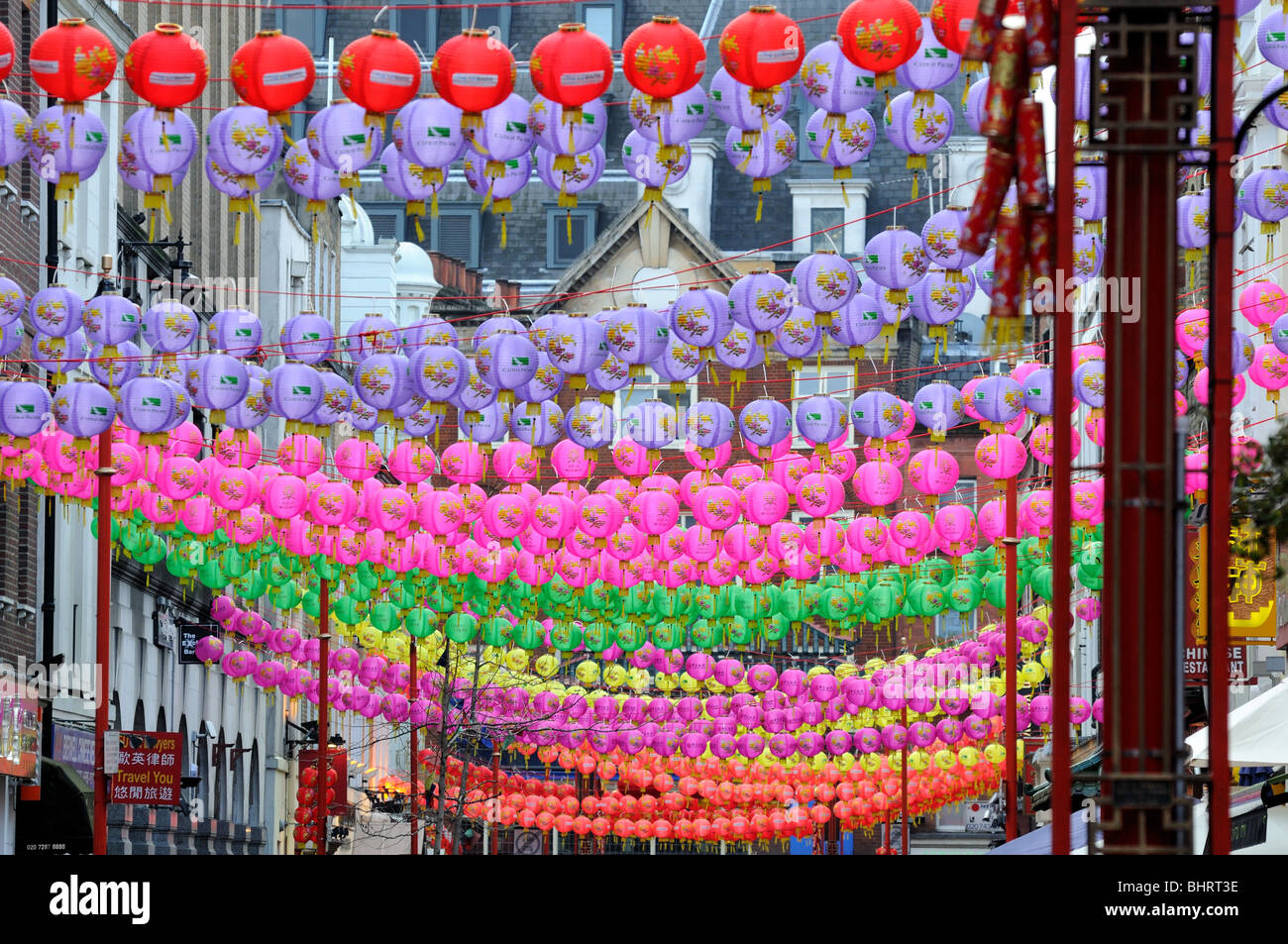 China Town, Gerrard Street, London Stockfoto