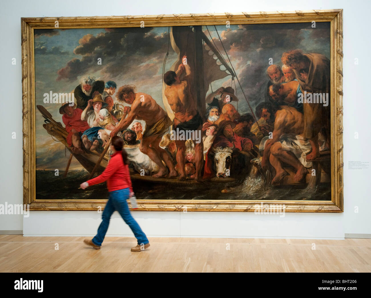 Die Fähre nach Antwerpen von Jacob Jordaens bei Statens Museum für Kunst oder Königliches Museum der schönen Künste in Kopenhagen Dänemark Stockfoto