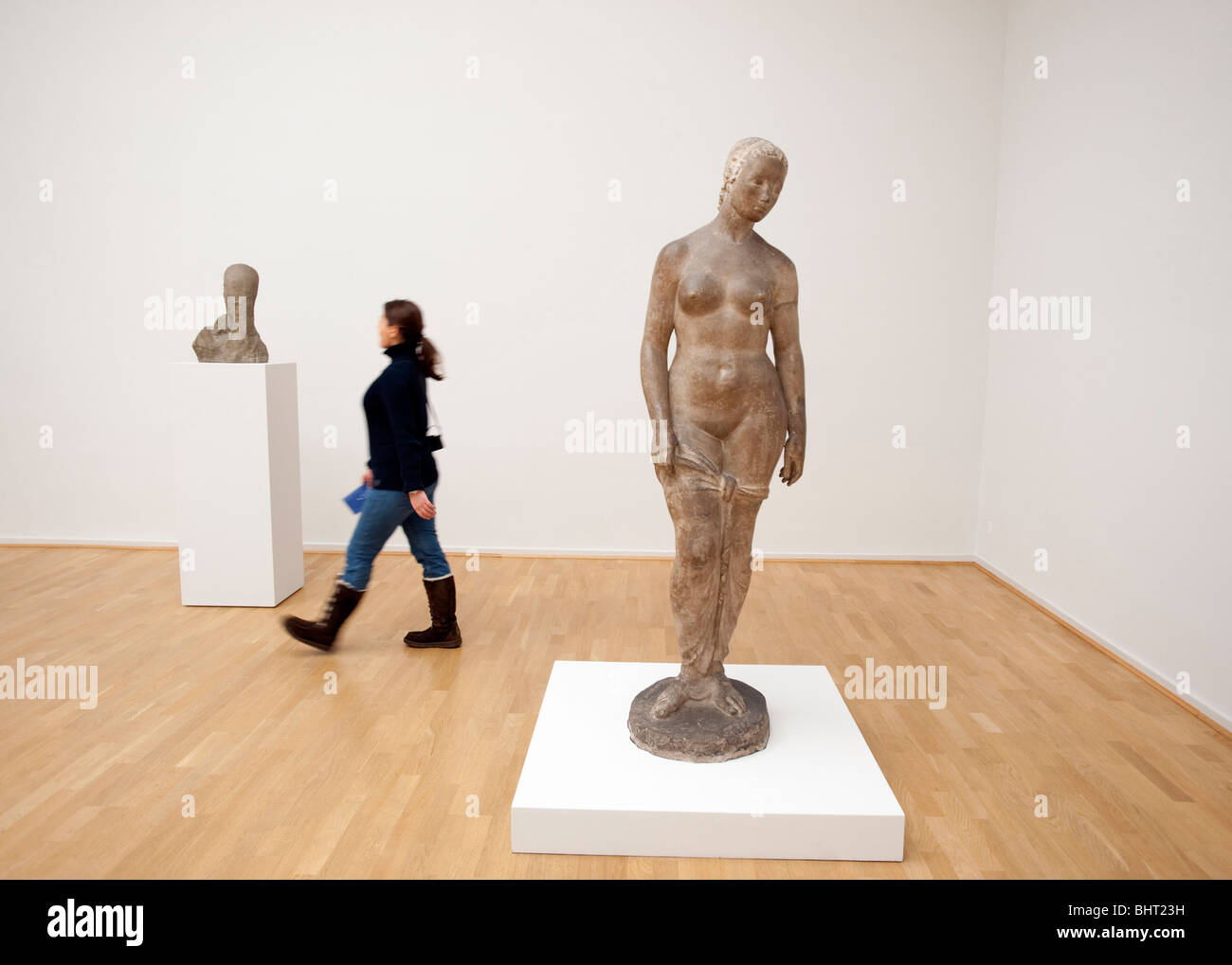 Moderne Skulptur auf dem Display in der Kunsthalle Art Gallery in Hamburg Deutschland Stockfoto