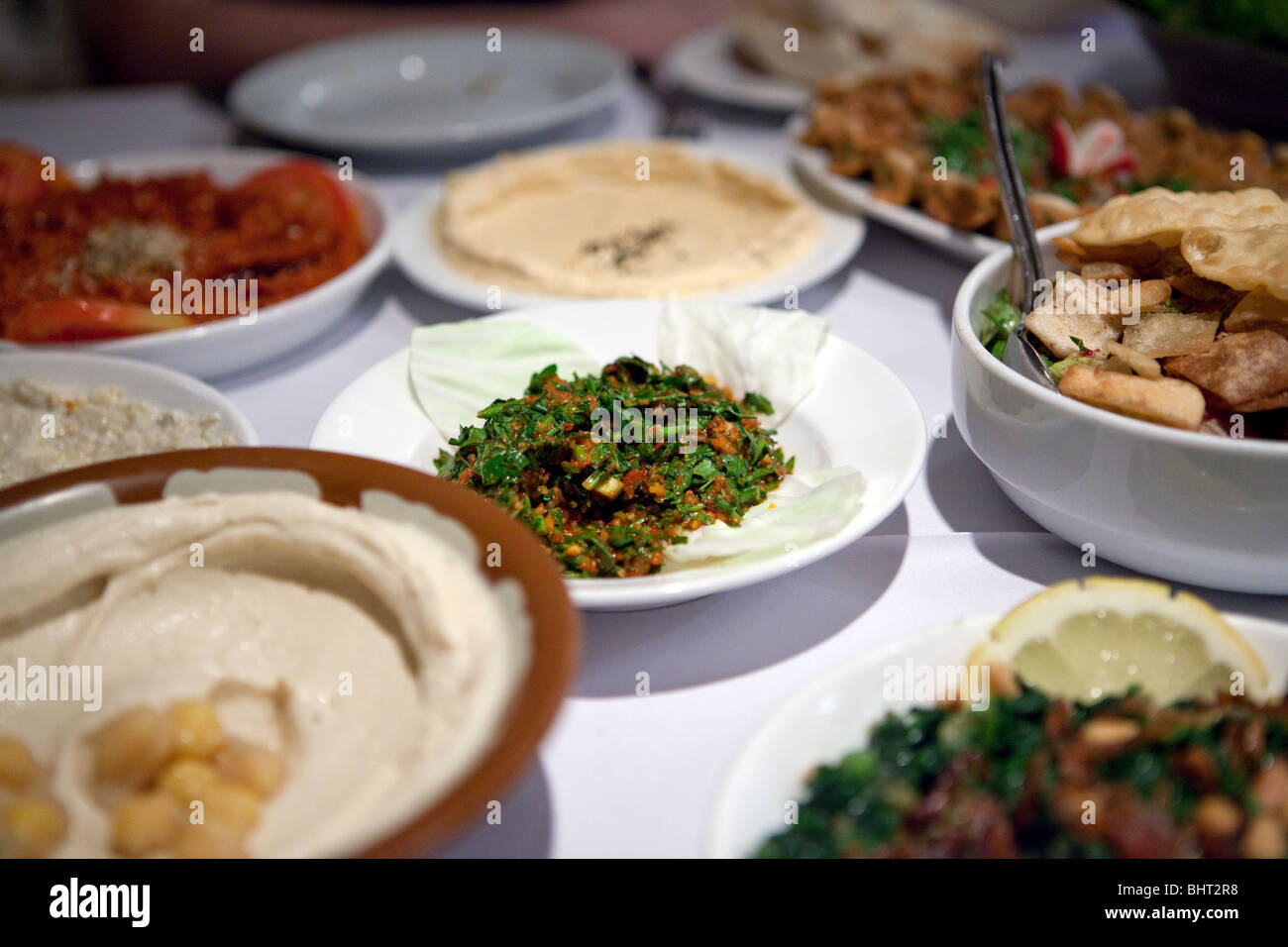 Das Essen im Restaurant YILDIZLAR Jeddah Saudi Arabien Stockfoto