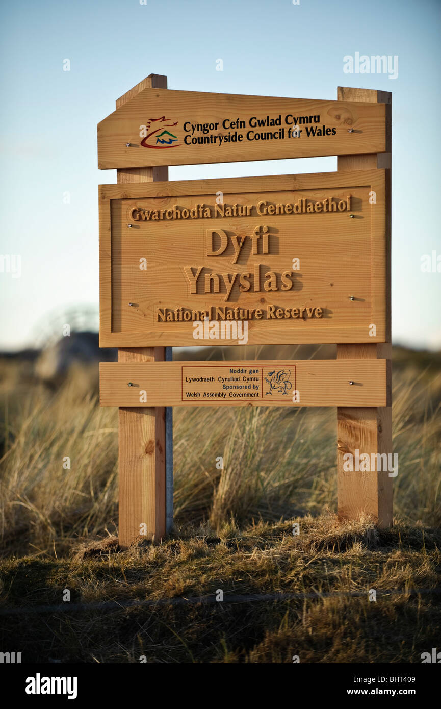 Dyfi Ynyslas national Nature Reserve in der Nähe von Borth, Ceredigion, Wales UK Stockfoto
