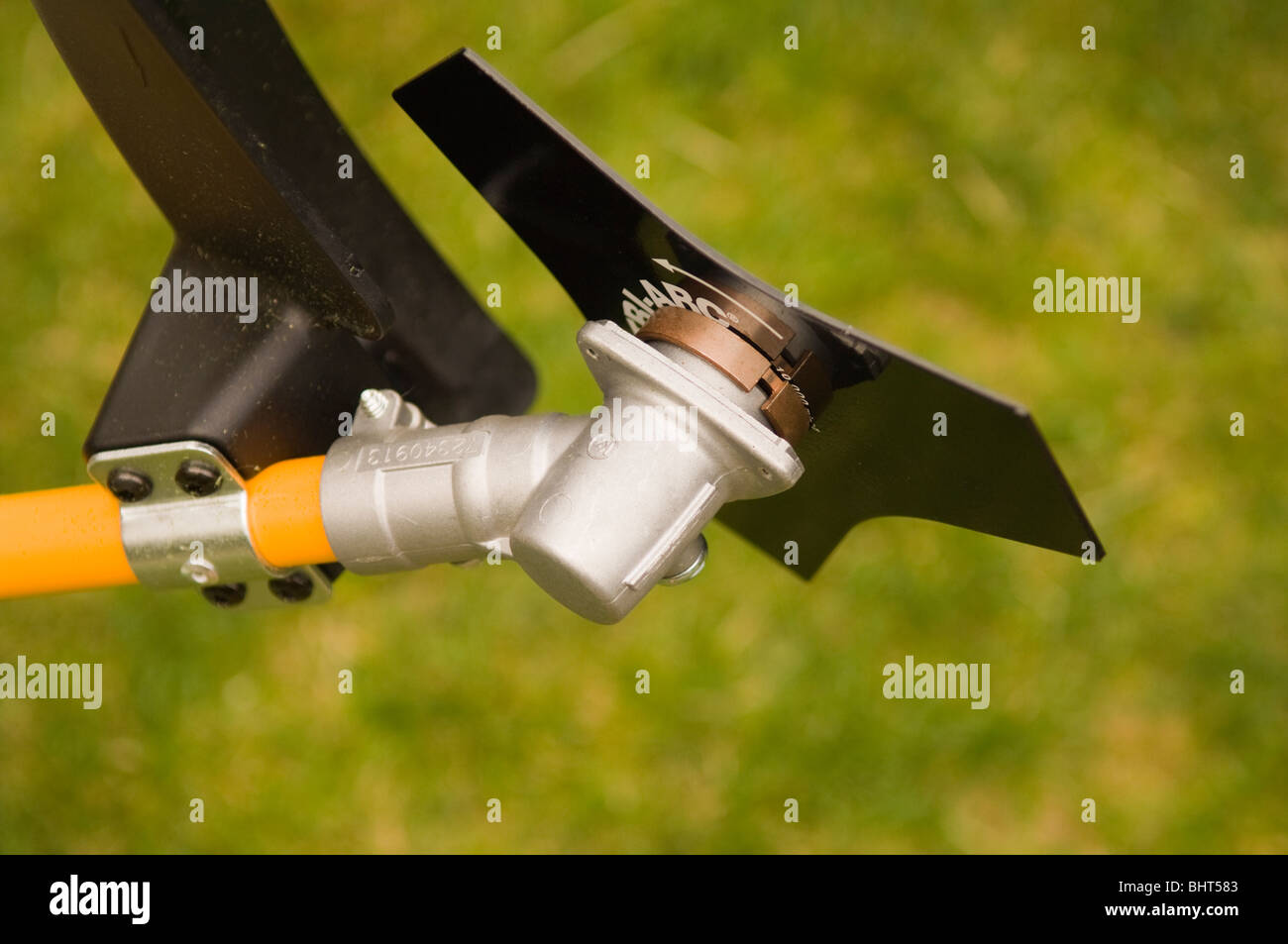 Nahaufnahme von einem Pinsel Schneidmesser Stockfoto