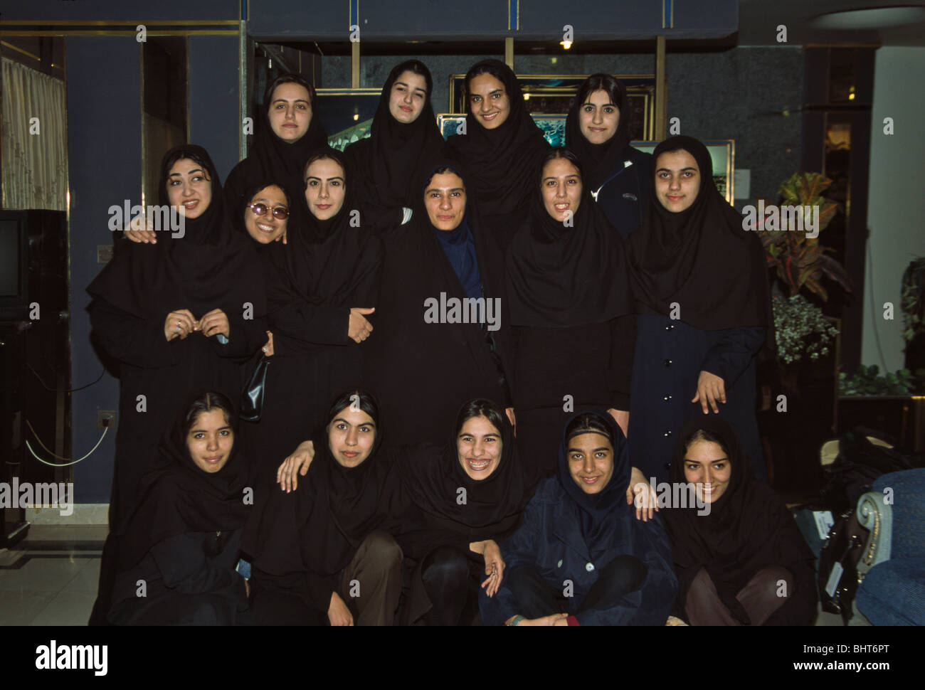 Iranische Studentinnen, Shiraz, Iran Stockfoto