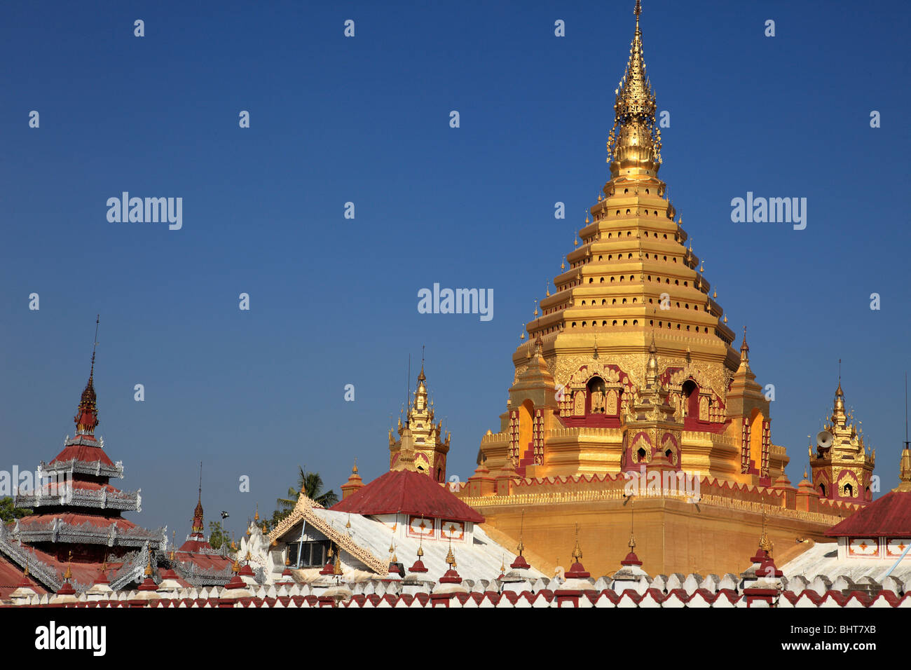 Myanmar, Burma, Nyaungshwe Yadana Man Aung Pagode, Shan-Staat, Stockfoto