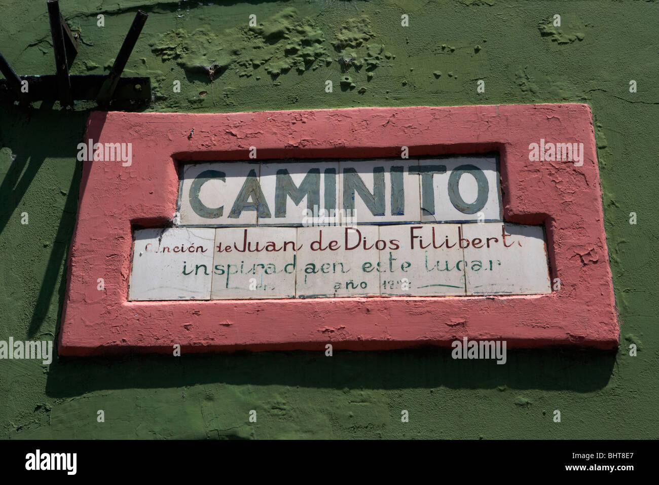 Caminito Straße la Boca Hauptstadt Buenos Aires Bundesrepublik Argentinien in Südamerika Stockfoto