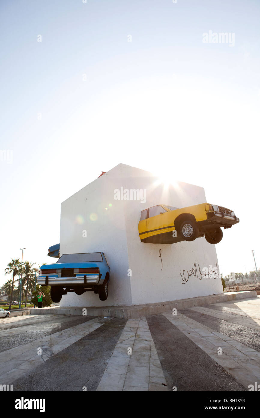AutoSkulptur Jeddah Corniche Saudi Arabien Stockfotografie Alamy