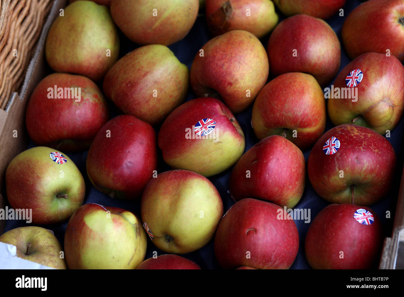 Bild von Mark Passmore. 13.02.2010. Generische Bild des englischen Braeburn Äpfel. Stockfoto