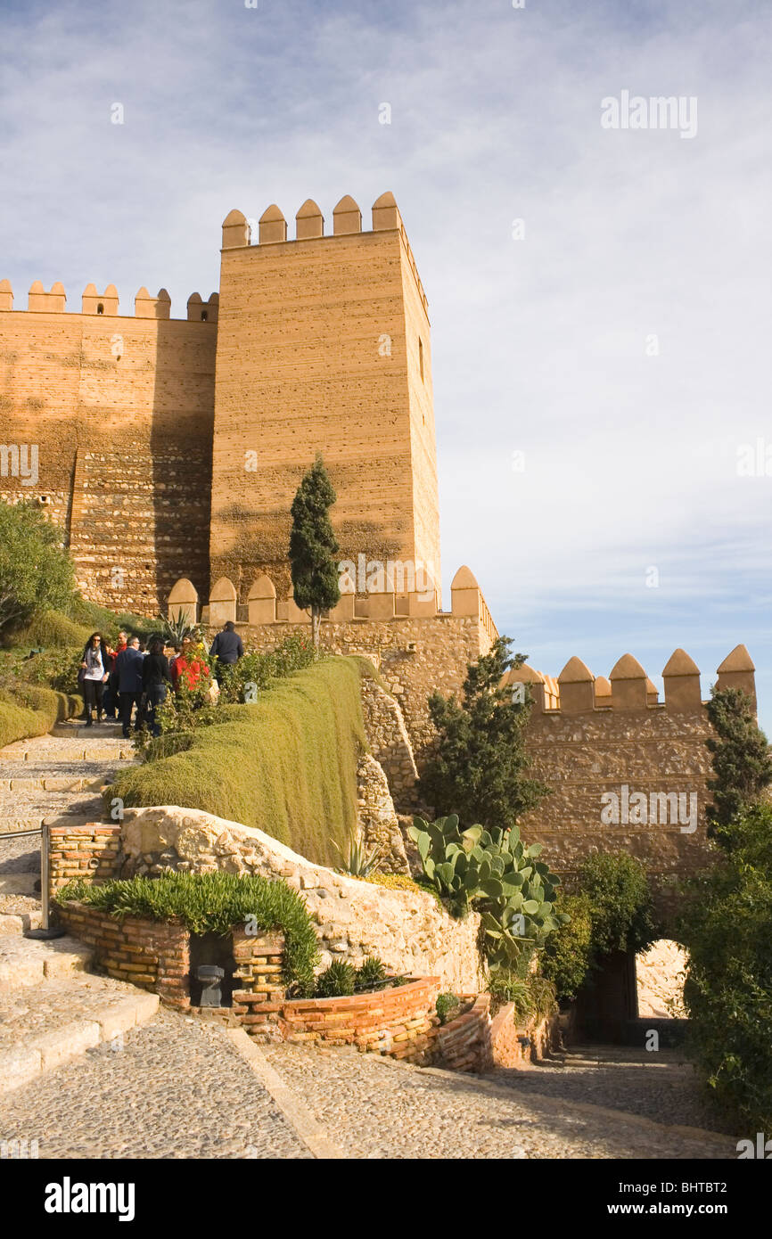 Almeria, Provinz Almeria, Spanien. Die Alcazaba. Stockfoto