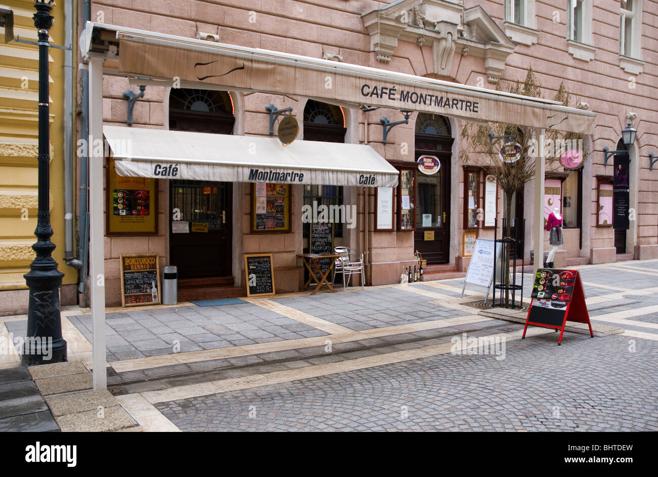 Café Montmartre, Budapest, Ungarn Stockfoto